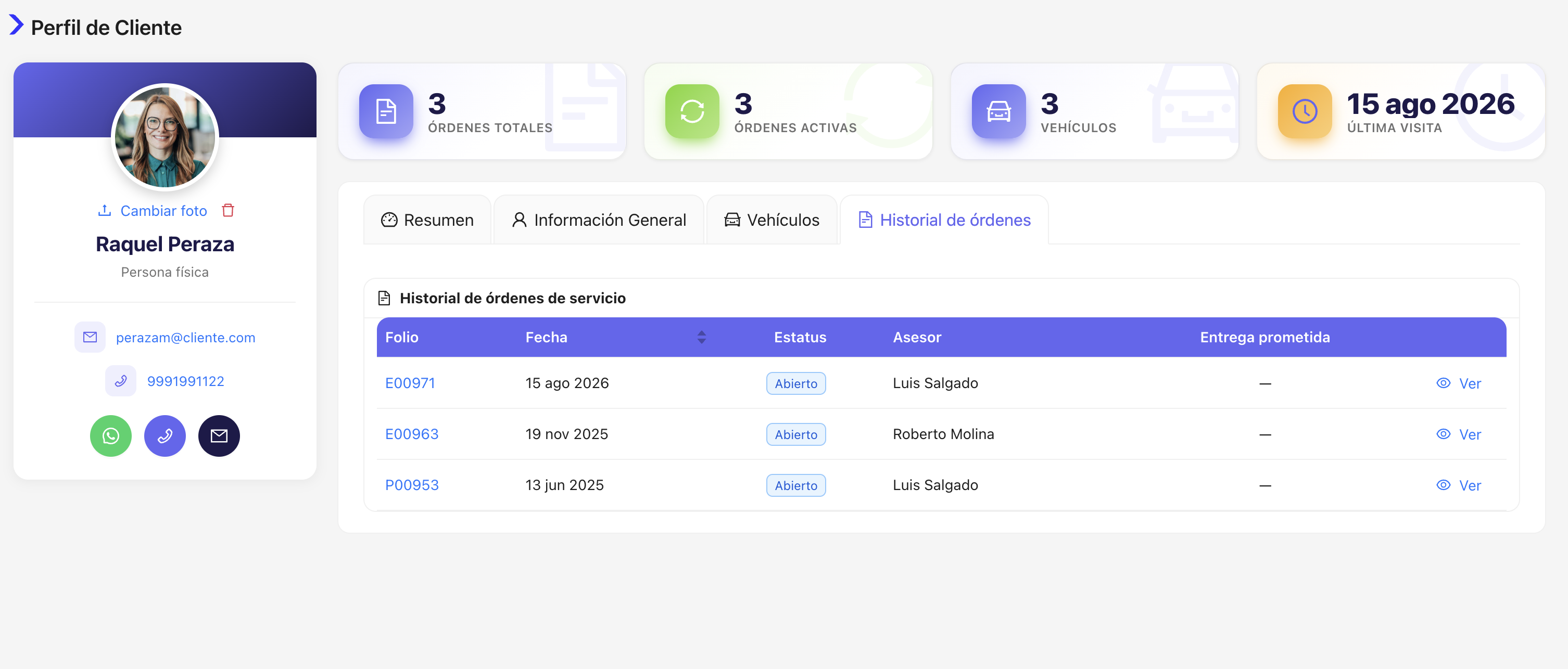 CRM de Kikert en el taller